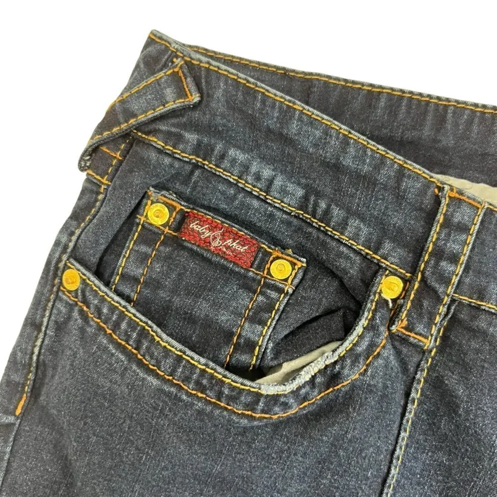 Y2K Baby Phat High Rise Cropped Flare Capri Jeans 24